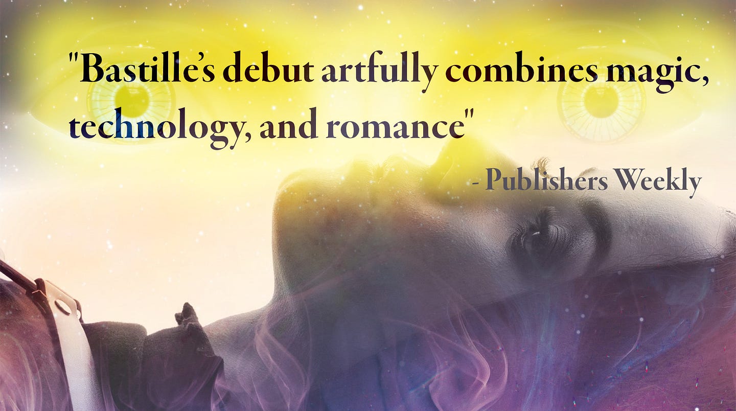 Bastille's debut artfully combines magic, technology, and romance, according to Publishers Weekly