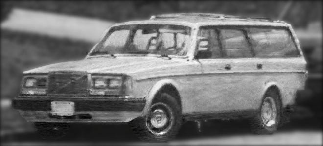 A volvo station wagon